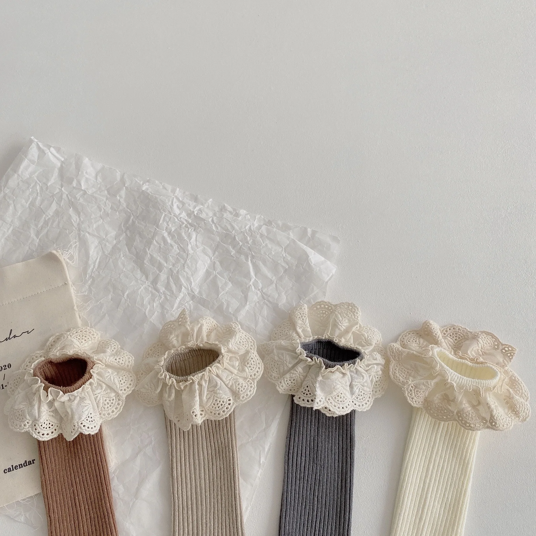 4 Pairs/lot New Baby Girls Socks Long Socks Kids Knee Length Soft Cotton Baby Socks Kids 0-8 Years Knee High Socks