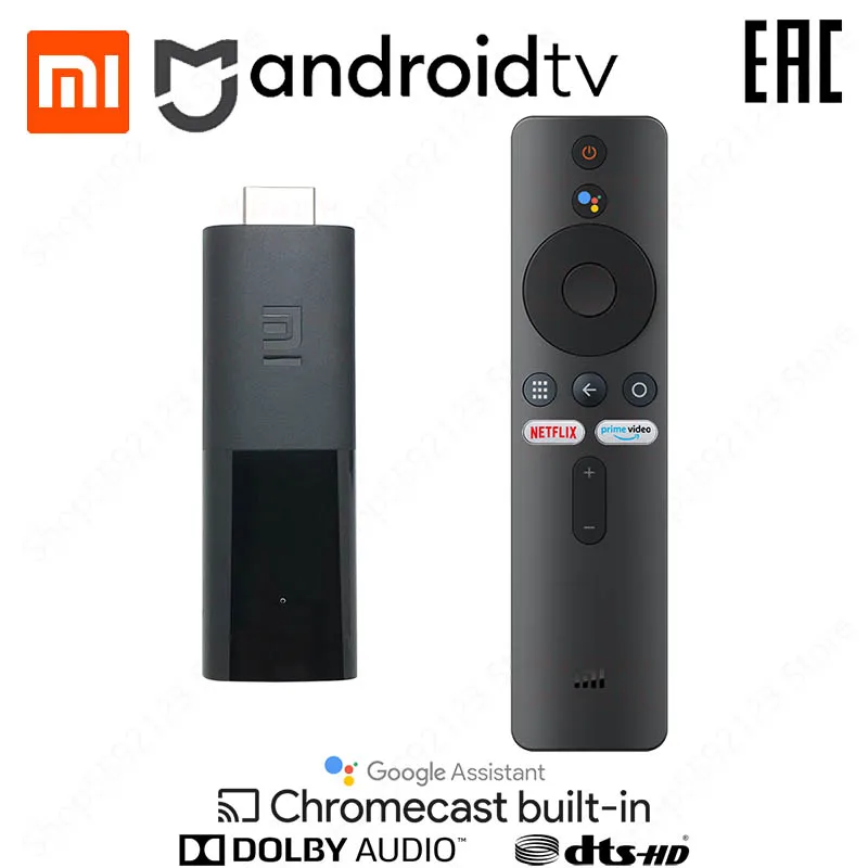 ТВ приставка Xiaomi Mi TV Stick Android 9 0 четырехъядерный процессор 2K HDR Dolby DTS HD Двойное