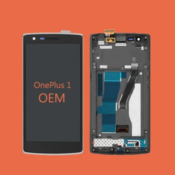 

5.5"OEM For OnePlus 1 LCD Display Touch Screen Digitizer For OnePLus One Display with Frame Replacement Parts 1+1 A0001 Screen