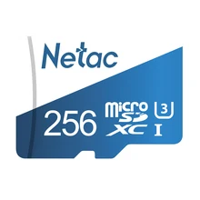 Netac P500 Micro SD XC TF карты за рубежом версия Class 10 16 Гб оперативной памяти, 32 Гб встроенной памяти, 64 ГБ 128 ГБ 256 ГБ флэш-память для хранения данных 80 МБ/с