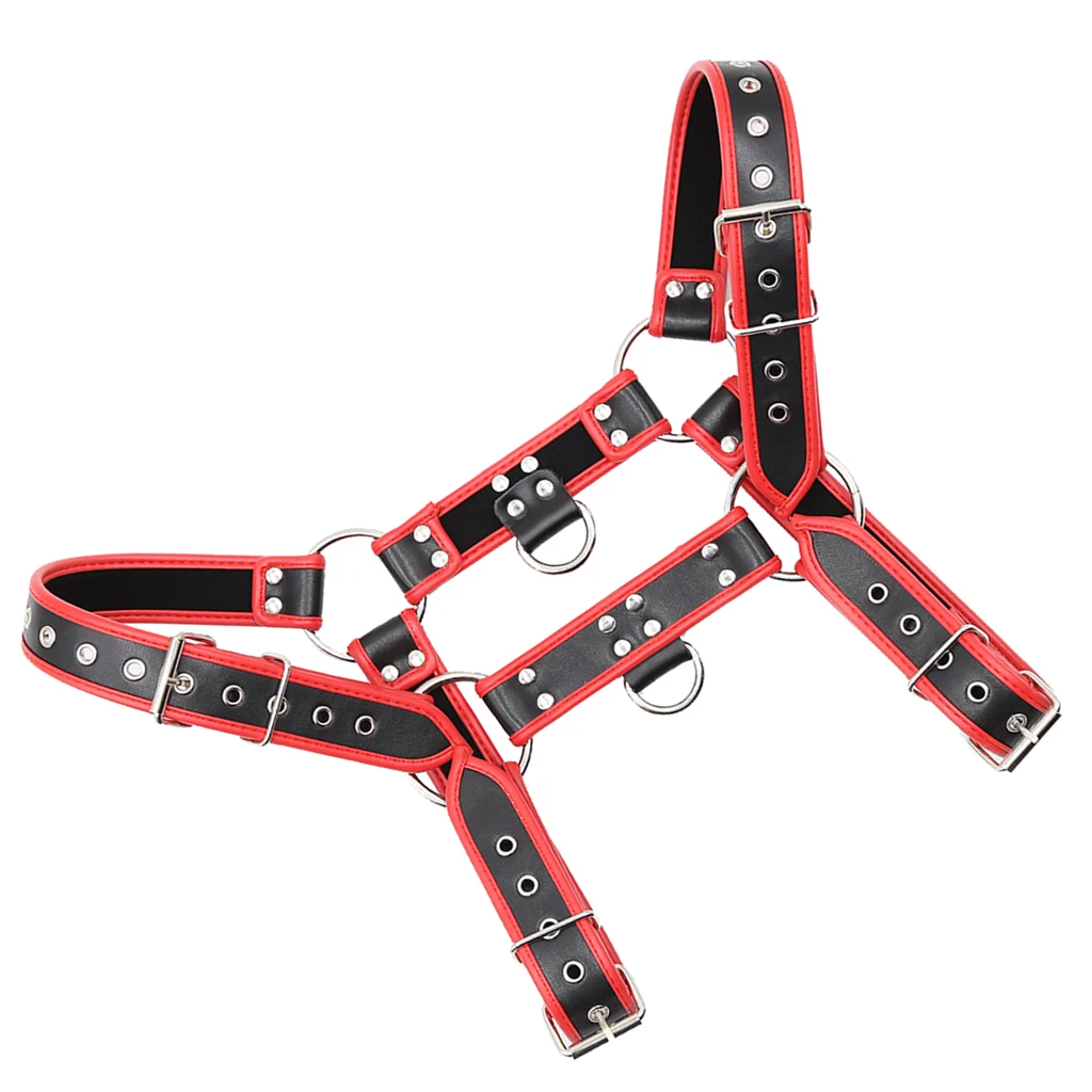 Men Leather Men Chest Harness Belt Body Harness Bandage Role Play Costume