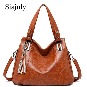 

Tassel Large Capacity Crossbody Bags for Women Top-handles Bags New PU Leather Handbags Luxury Casual Totes Ladies Bags Designer