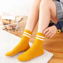 Модные весенне-осенние носки в студенческом стиле, женские спортивные носки, рождественские забавные носки для девочек