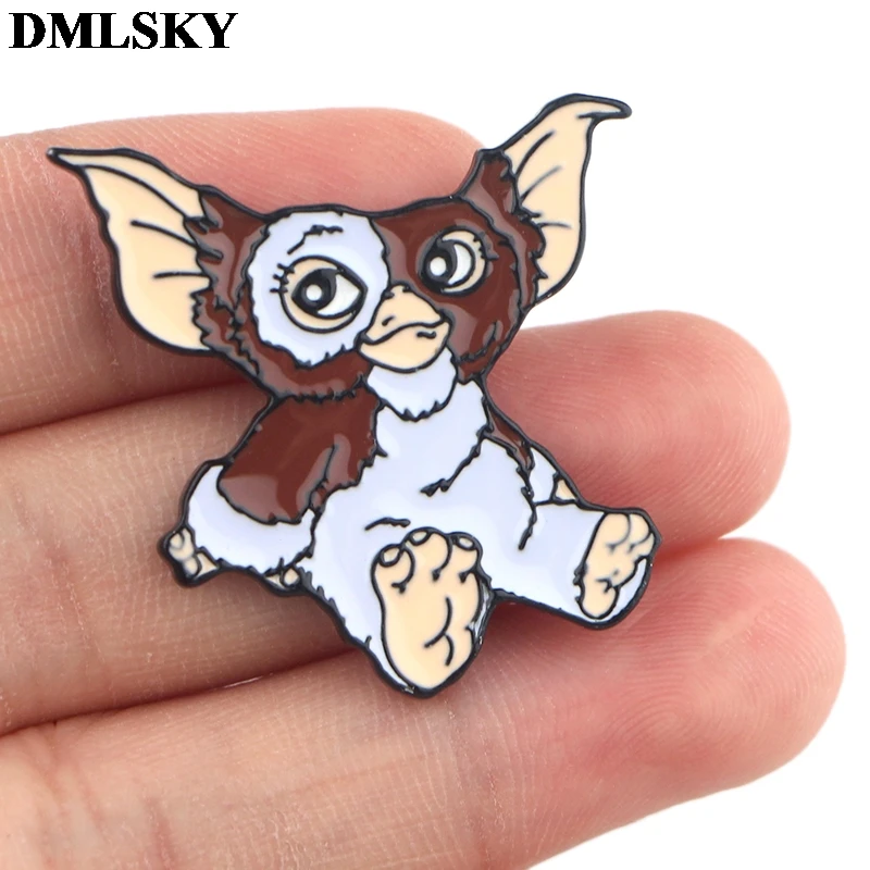 DMLSKY Gremlins, забавные эмалированные броши, Металлические Булавки, крутые значки, булавки для шляпы, Мультяшные украшения для одежды, нагрудные булавки для галстука, подарки M4075