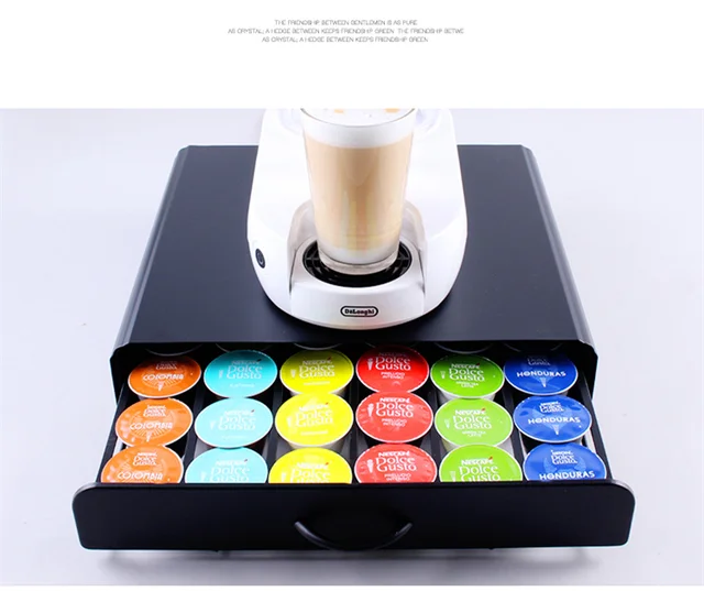 Porta Capsule Caffè Per Nespresso, Dolce Gusto E K Cup - Cassetto Con 20 Posti - Antiscivolo - Foto 3