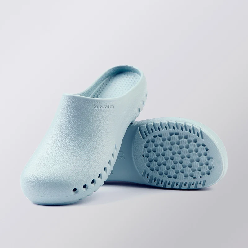 Light Blue EVA ортопедическая обувь для диабетиков; медицинская обувь; сабо для медсестры; рабочие тапочки для мужчин и женщин; обувь для кормления; медицинская обувь - Цвет: Light Blue