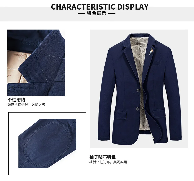 Новое поступление Для мужчин s в Корейском стиле slim fit хлопковый пиджак Повседневное пиджак Бизнес офисные Повседневное Блейзер Пальто для Для мужчин Hombre