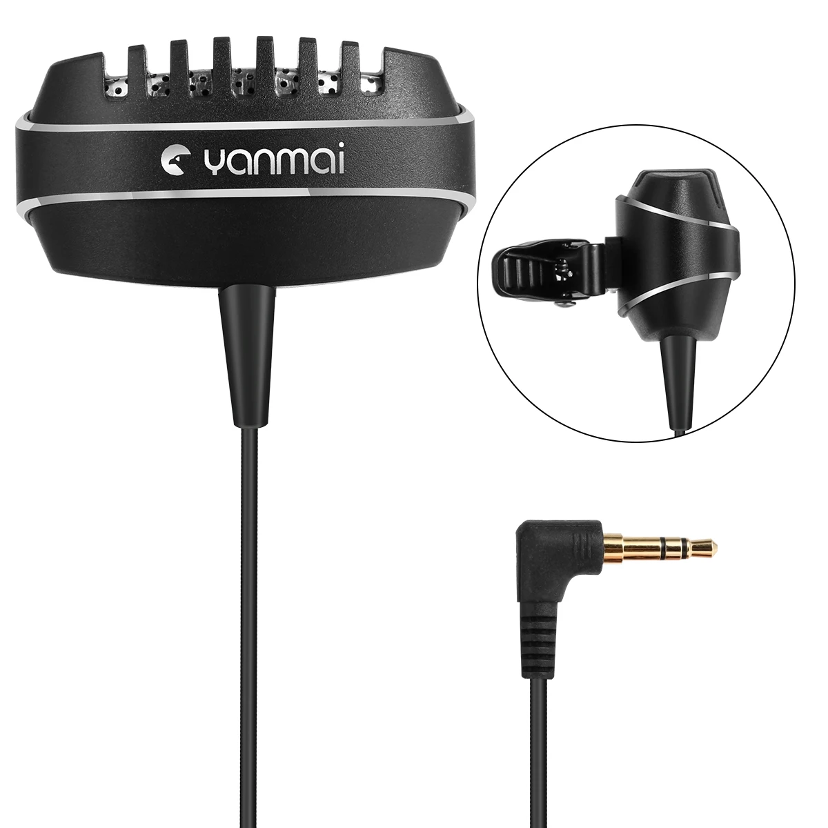 

New Condenser Microphone Portable Lavalier Microphone Clip-On Lapel Condenser Microphones For DV PC Mobile Phone Dropshipping