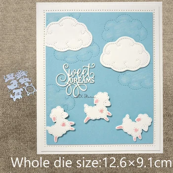 

XLDesign Craft Metal Cutting Die cut dies 6pcs letters animals decoration scrapbook Album Paper Card Craft Embossing die cuts