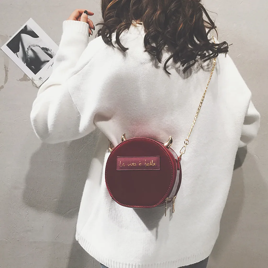 Роскошная маленькая квадратная сумка-мессенджер для девочек Bolsa Feminina, женская маленькая сумка с украшением дьявола, простая сумка-портфель