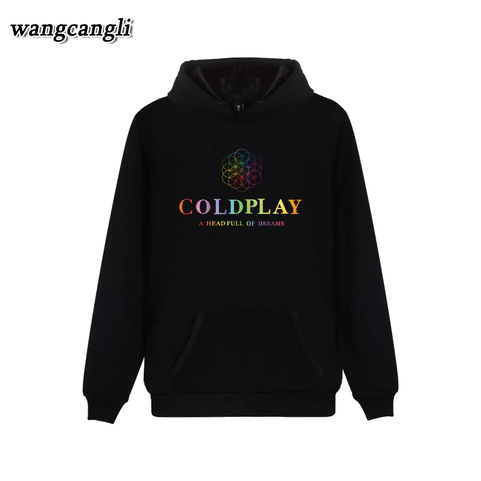 Coldplay Sudadera con capucha de los hombres, banda de Rock Popular Casual cálido invierno sudaderas con capucha de moda para Hombre Ropa Informal estilo Hip Hop ropa de Coldplay