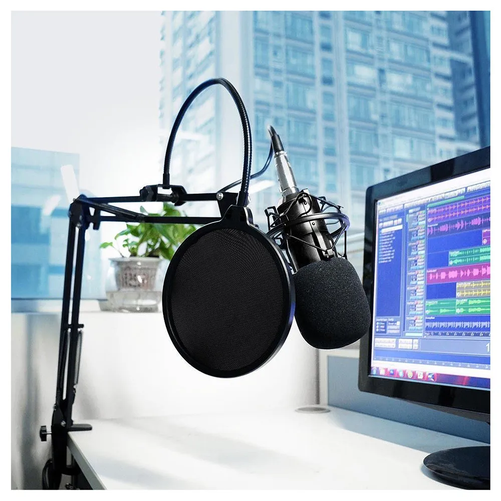 

NW-700 Professional Studio Broadcasting Recording Electric Condenser Microphone & NW-35 Adjustable Recording