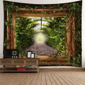 

New Tapestry Vintage World Map Wall Tapestries Hanging Hippie Tapestry Bedspread Yoga Mat Bed Sofa Dust Cover Beach Blanket