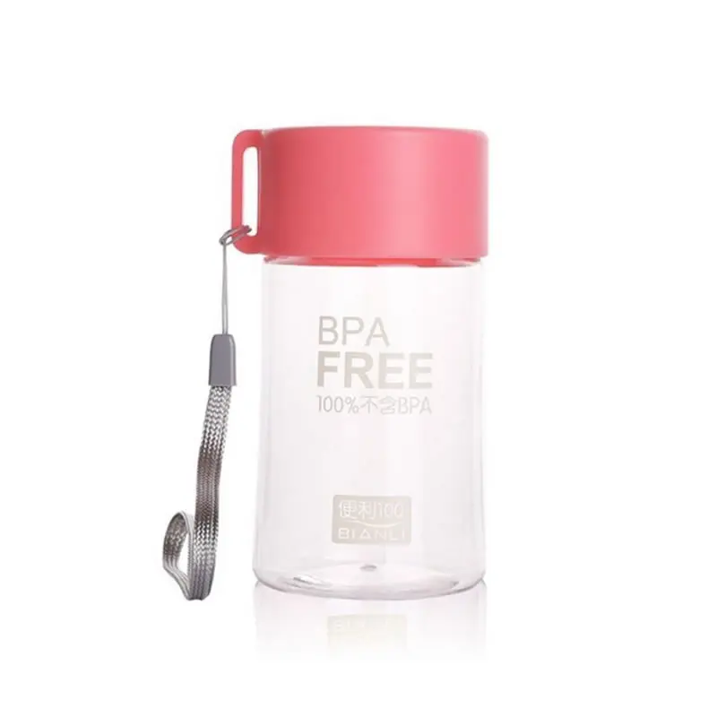 Pink OBR 150 мл детская бутылка для воды BPA бесплатно портативные мини-Бутылочки для напитков пластиковая детская Милая бутылка для воды для путешествий спортивный шейкер - Цвет: Pink
