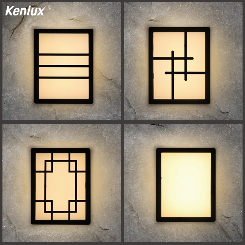 Online Iluminación de pared Led interior al aire libre 20W plástico impermeable pórtico LED lámpara de pared Luz de jardín mesita de noche baño escalera Techo Luz