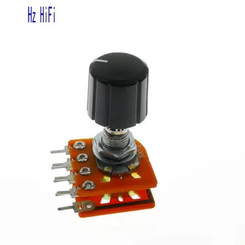 

10PCS WH148 B100K audio amplifier amp volume Dual-unit Rotary Potentiometers DIP8 B104X2 WH-148