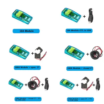 

PZEM-004T AC Digital Multifunction Meter Watt Power Volt Amp TTL Current Test Module PZEM-004T With Coil 0-100A 80-260V AC