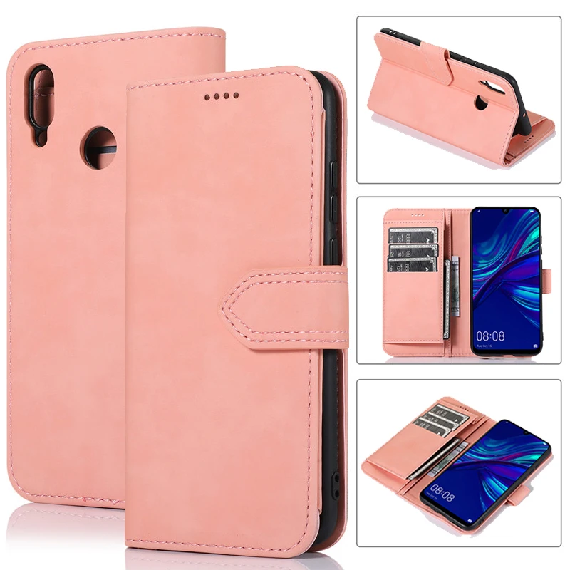 Роскошный кожаный чехол-книжка с бумажником для huawei P30 P20 Pro Lite Nova 3E 4E P Smart Y5 Honor8S держатель для карт чехол-книжка - Цвет: Rose Gold