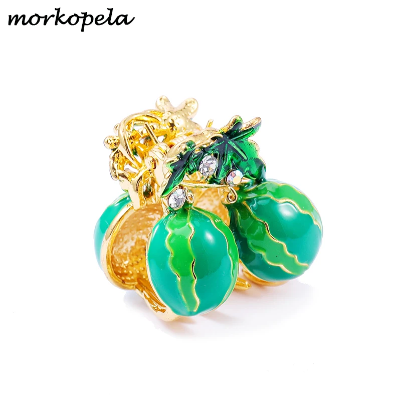 Morkopela Fruit эмаль коготь для волос мода для девочек заколки для волос резинки для волос яркого цвета когти Аксессуары Летний стиль аксессуары для волос