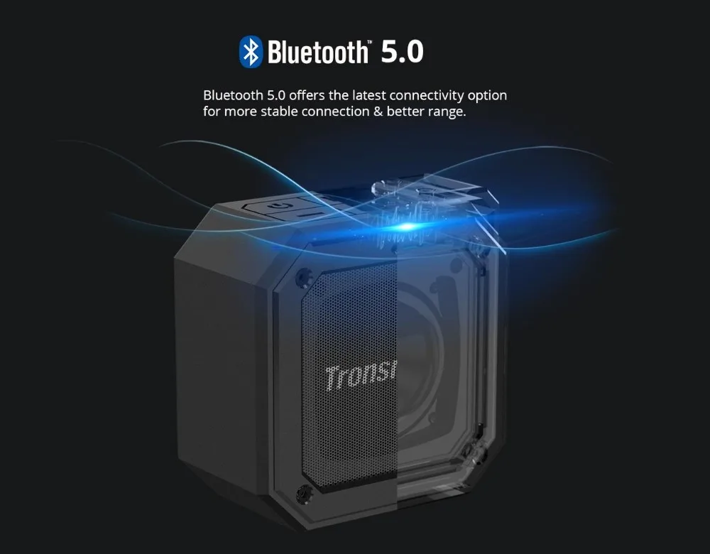 Tronsmart Element Groove(Force Mini) портативный Bluetooth 5,0 динамик голосовой помощник IPX7 Водонепроницаемость 24 часа воспроизведения супер