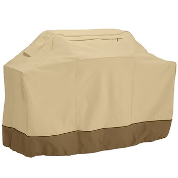 

Bbq Cooker Heavy Duty Waterproof Outdoor Beige Garden Courtyard Gas Grill Cover 150X61X122Cm