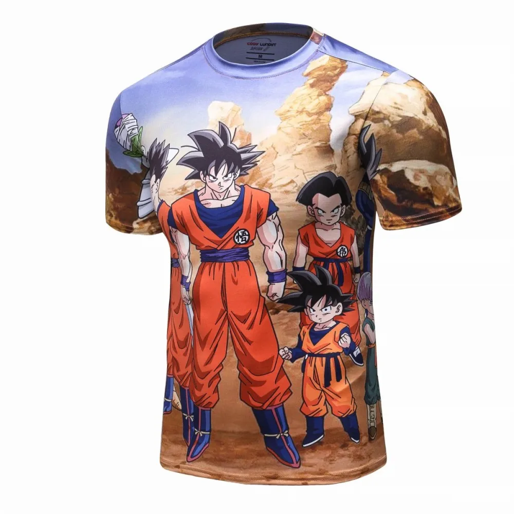 JMDT1223 Мужская Супер Saiyan combats Dragon ball Son Gokū Vegeta с принтом из мультфильма компрессионная Спортивная Фитнес эластичная футболка быстросохнущая - Цвет: JMDT1223