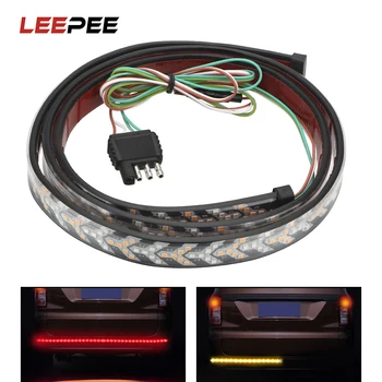 

LEEPEE Universal Car Tail Light Turn Signal Strip Lamps Dynamic Streamer Reverse Warning Light LED Car Rear Trunk Brake Lights