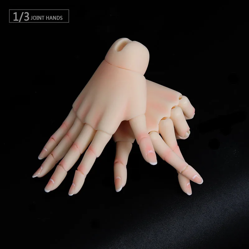 BJD Jointed Hands Suitable For 1/3 or 1/4 bjd dolls boy and girl body IOS IP ID72 R72 Sd17 DS SD Feeple omg Hands doll replacement hands doll accessories doll accessories toys