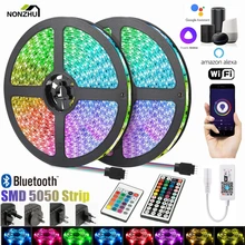 

Luces Led Strip Drcoration Light RGB Bluetooth WIFI Remote Control Fita Lamp For Living Room Background Flexible Ribbon Luminous