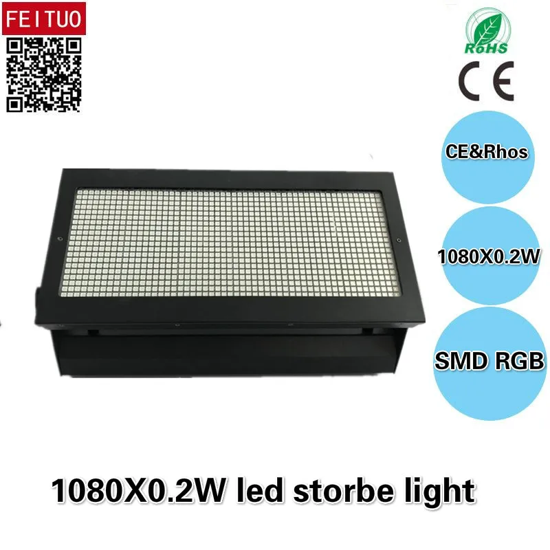 E-(4/Лот)+ Корпус fly Led строб сцена освещение 1080*0,2 w storbe light Powercon In And Out 1080x200mw SMD RGB 3 в1