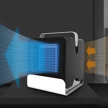 

Air Air Cooler USB Portable Air Conditioner Humidifier, Purifier with Night Light Nightstand, Desktop Cooling Fan for Office