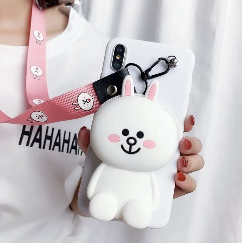 Xiaomi Mi A3 Mi 9 9T Pro Cases Cartoon Zipper Wallet Phone Case For Xiaomi Mi9 Mi 9 SE Play cc9 cc9e A2 Lite soft Silicone coque - Color: 4