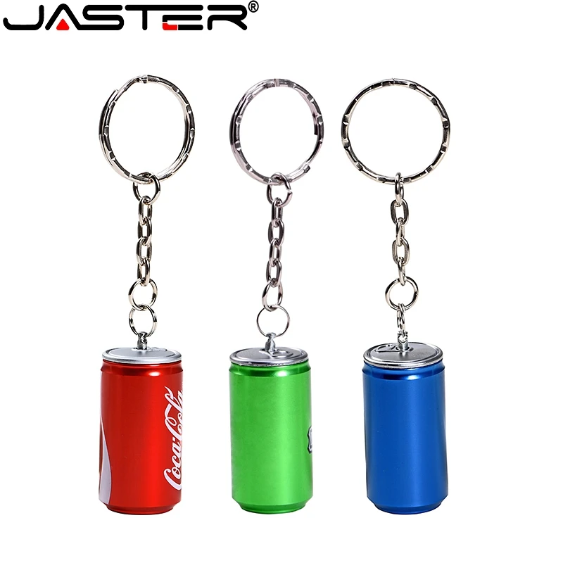 Металл в банке кока колы флеш диск USB 2 0 4GB/8GB/16GB/32GB/64GB 128GB цепочка для ключей подарок
