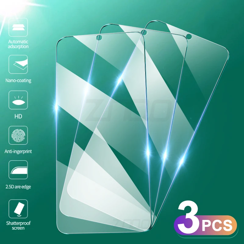 3Pcs Tempered Glass For Samsung Galaxy A51 A71 A30 A30S A50 A70 Screen Protector Samsung A10 A20 A20E A40 A60 A80 A90 Glass