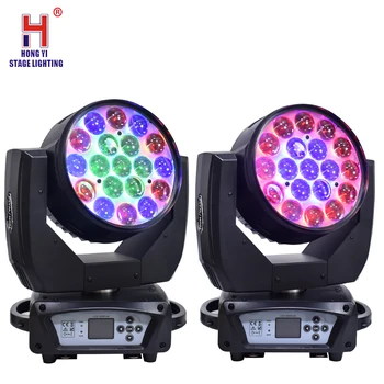 

Moving Head Wash Light With Zoom 19*15W RGBW Light DMX 512 Led Stage Lighting For Disco Lights Party(2pcs/lot)