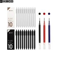 YOUPIN KacoGreen KACO 0.5mm Sign Pen Gel Pens Gal Ink Smooth Writing Durable Signing writing supplies Black Blue Refill 1
