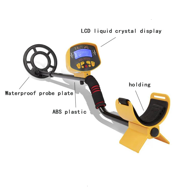 

FGHGF Portable MD-3010II Underground Metal Detector High Sensitivity Gold Pinpointing Gold Digger Finder Treasure Hunter