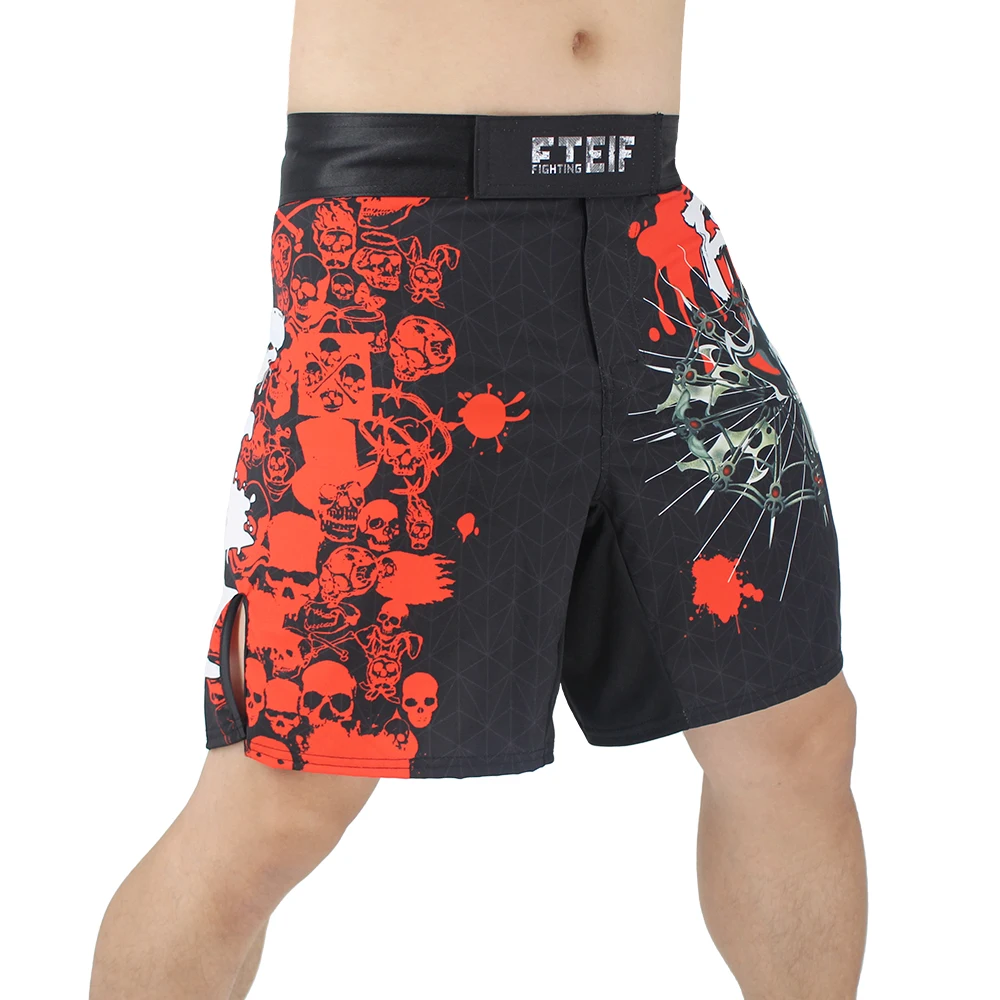 MMA шорты мужской бокс кикбоксинг Fightwear тренировочные черный тигр муай одежда