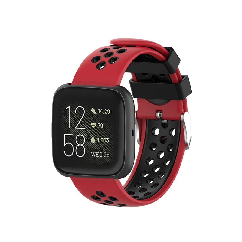 100 шт. для Fitbit Versa полос сменный силиконовый ремешок с отверстиями для Fitbit Versa 2 LITE Blaze быстросъемный спортивный ремешок для часов