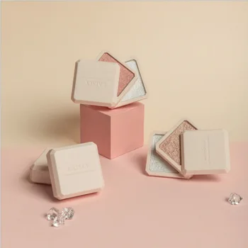 

Double-layer highlighter mashed potatoes ginger diamonds glitter brighten up one-piece blush dual-use makeup cosmetic