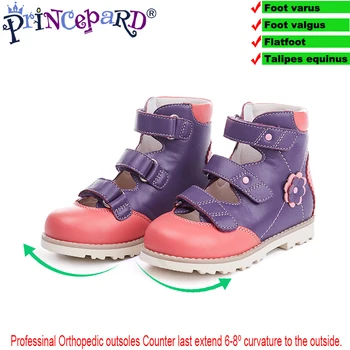 

Princepard 2019 new orthopedic sandals for kids children Closed cap sandals boys girls summer orthopdic shoes navy pink colors