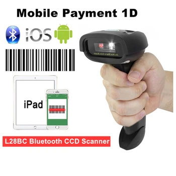 

Barcode Scanner Bluetooth Portable 1D Reader Mobile Payment Bar Code Scanner CCD for Inventory POS Terminal