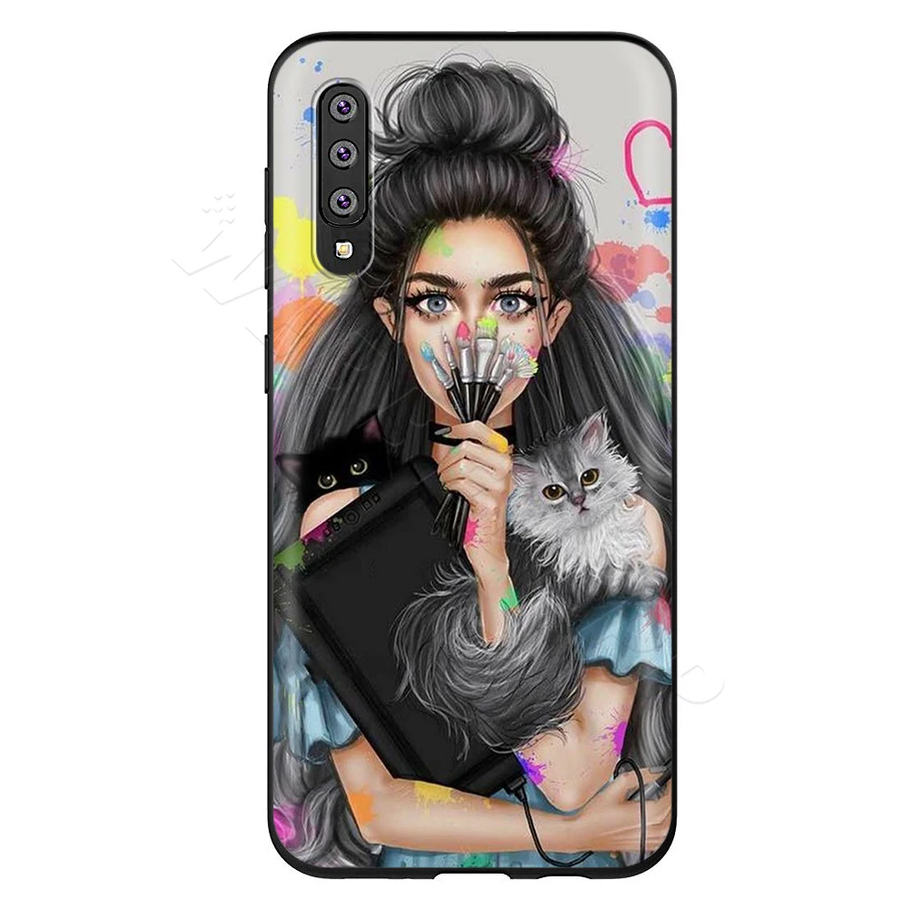 3 Webbedepp красивый девичий чехол под кисти для макияжа для samsung Galaxy S7 S8 S9 S10 Edge Plus Note 10 8 9 A10 A20 A30 A40 A50 A60 A70 - Цвет: 3