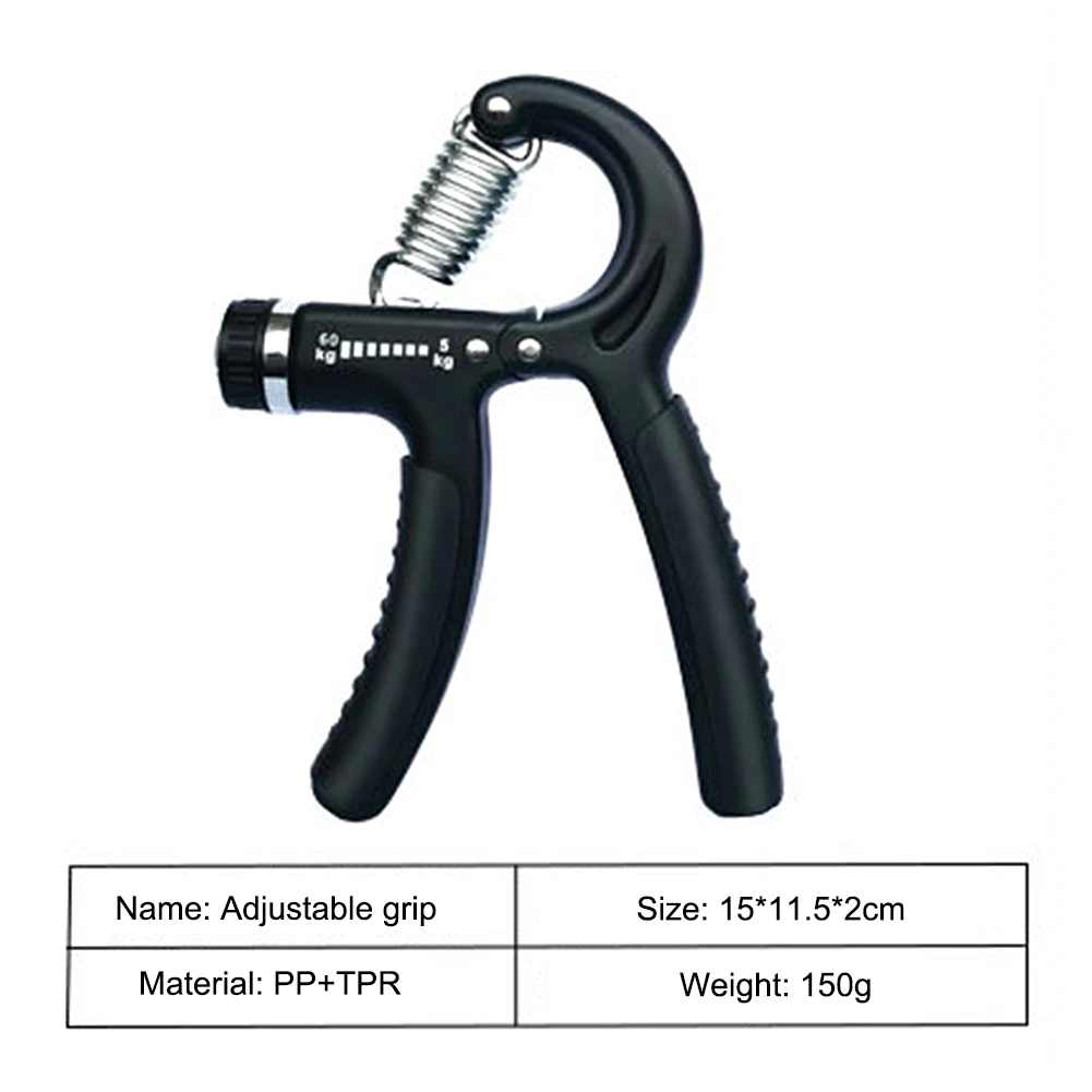 5pcs/set Gym Fitness Adjustable Hand Grip Set Finger Forearm Strength