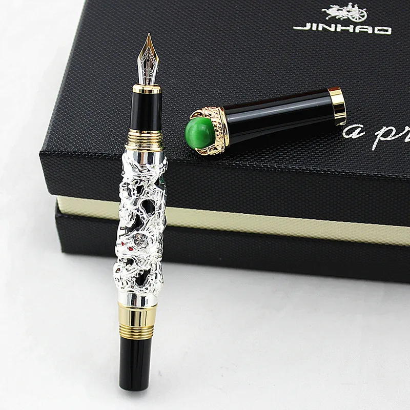 Jinhao caneta fonte, estampada, dragon king, play,