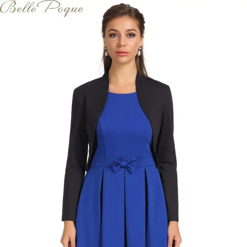 Belle poque, новинка, женский кардиган с длинным рукавом, открытая стежка, короткая куртка, укороченное мини пальто с пуговицами,, осень, зима