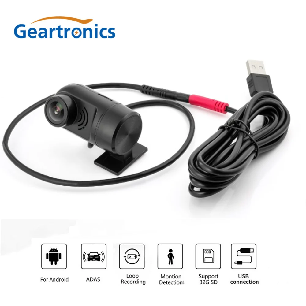 ADAS Автомобильный видеорегистратор Full HD 1080P USB мини 140 градусов с ночным