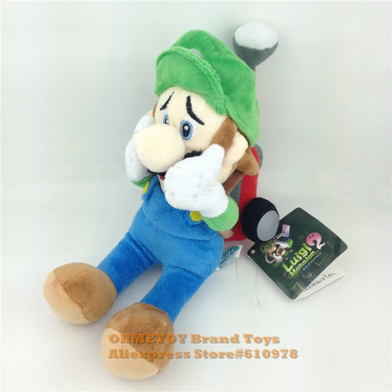 Luigi Мягкая Плюшевая Кукла Mansion 2 Sanei пугающий плюшевый игрушки мальчик День рождения Дети подарок на день рождения игрушки Аниме