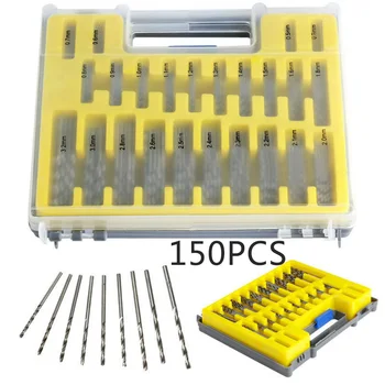 

150Pcs Mini Micro Power HSS High Speed Steel Drill Bit Tools Set 0.4-3.2mm New