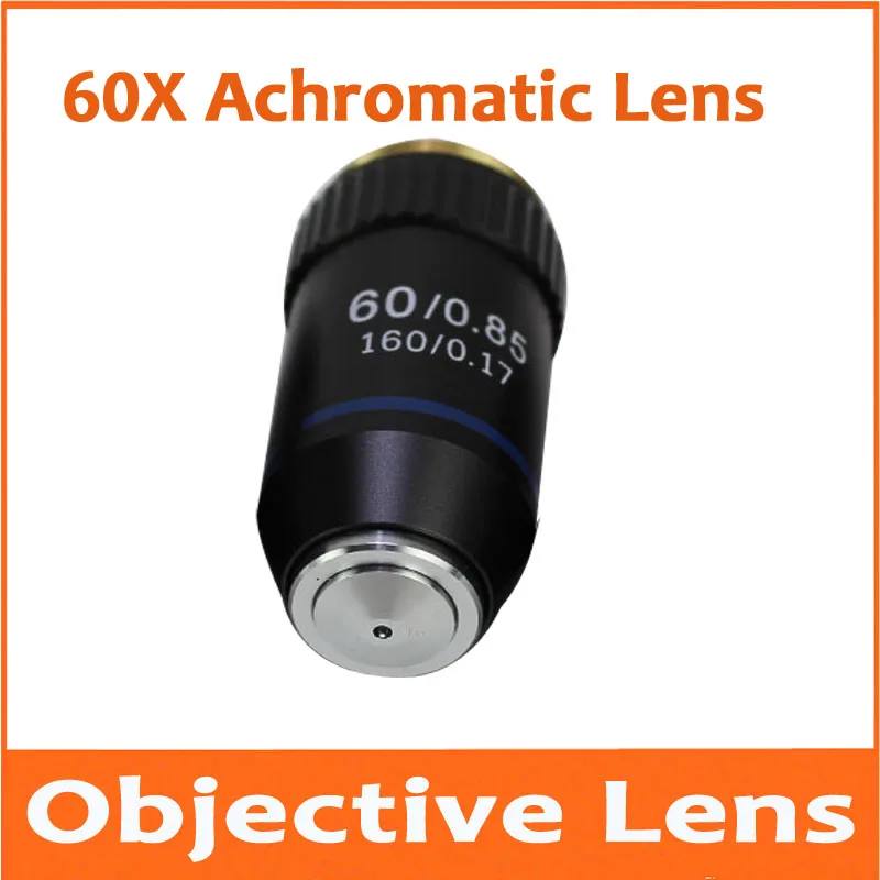 

60X 195 Biomicroscope System School Lab Laboratory Achromatic 60 Times Objective Lens for Bio-Microscope Biological Microscope